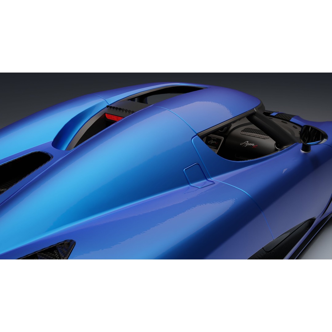Koenigsegg Agera R 3D Model – Low Poly Game Ready Asset, FBX, Blender - View 24