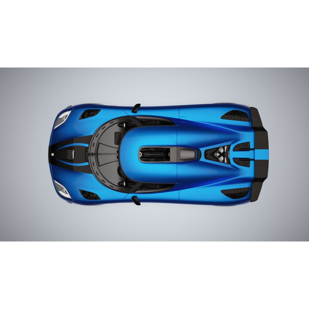 Koenigsegg Agera R 3D Model – Low Poly Game Ready Asset, FBX, Blender - View 26