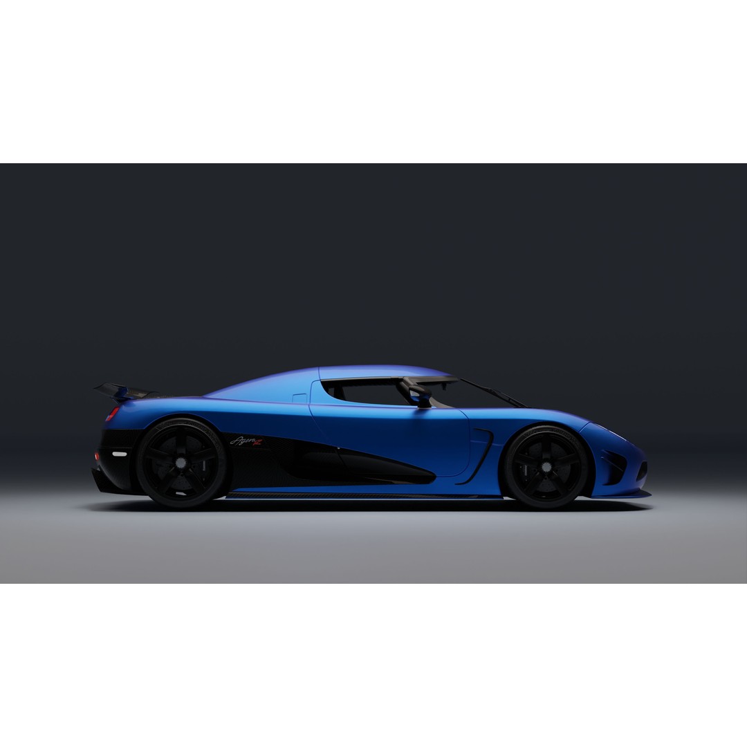 Koenigsegg Agera R 3D Model – Low Poly Game Ready Asset, FBX, Blender - View 28