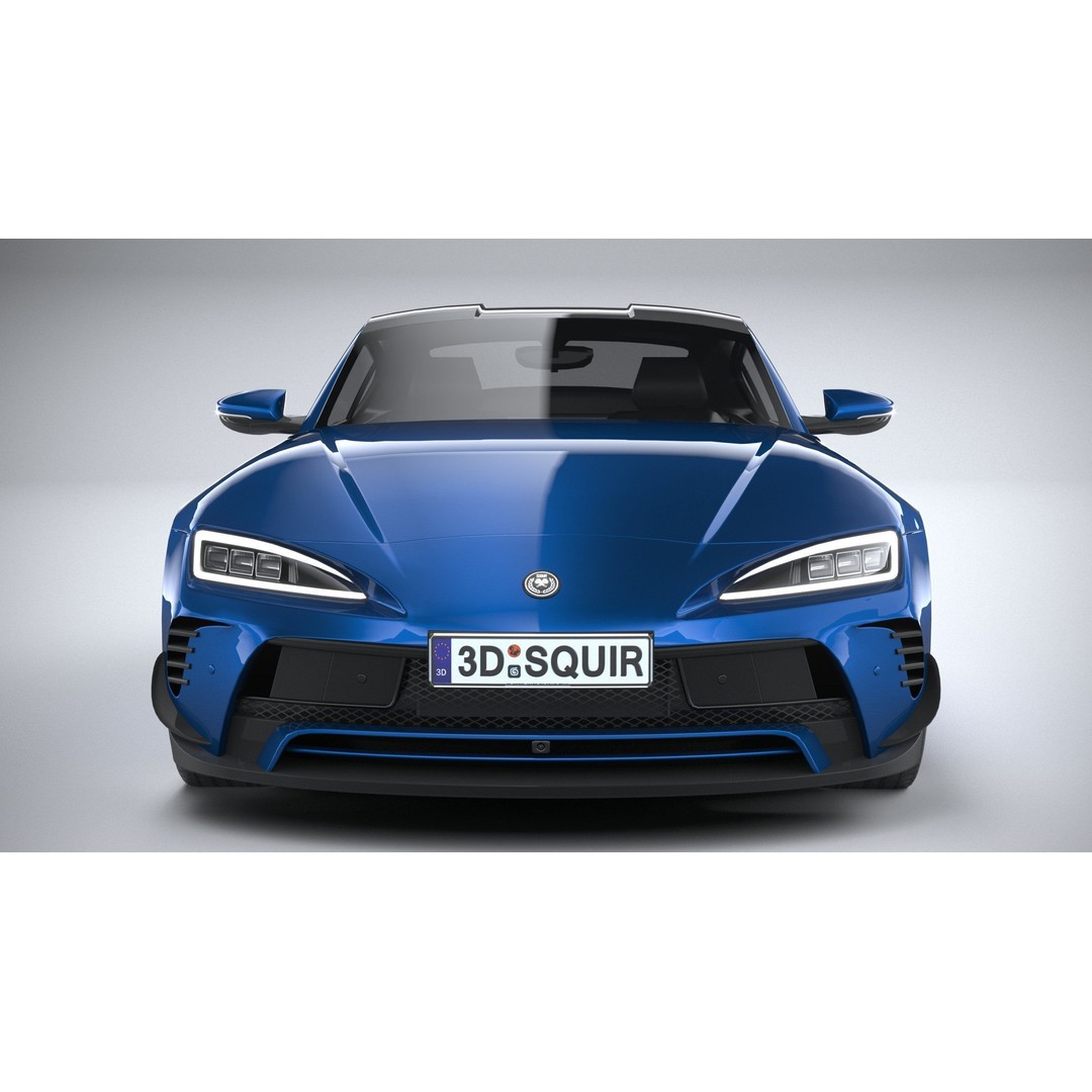 Sport Car 3D Model – Low Poly Game Asset, FBX & OBJ Formats - View 15