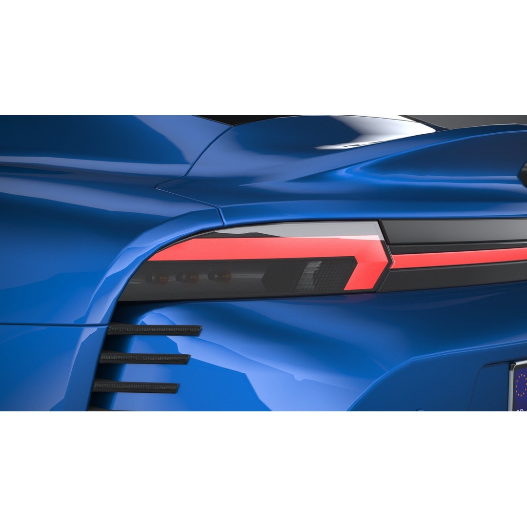 Sport Car 3D Model – Low Poly Game Asset, FBX & OBJ Formats - View 17