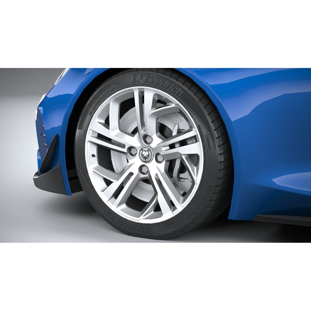 Sport Car 3D Model – Low Poly Game Asset, FBX & OBJ Formats - View 18