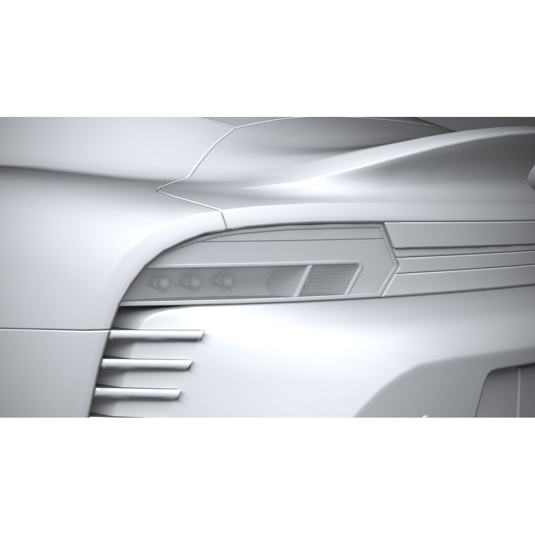Sport Car 3D Model – Low Poly Game Asset, FBX & OBJ Formats - View 26
