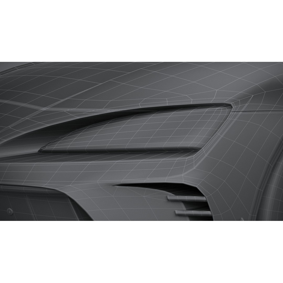Sport Car 3D Model – Low Poly Game Asset, FBX & OBJ Formats - View 32