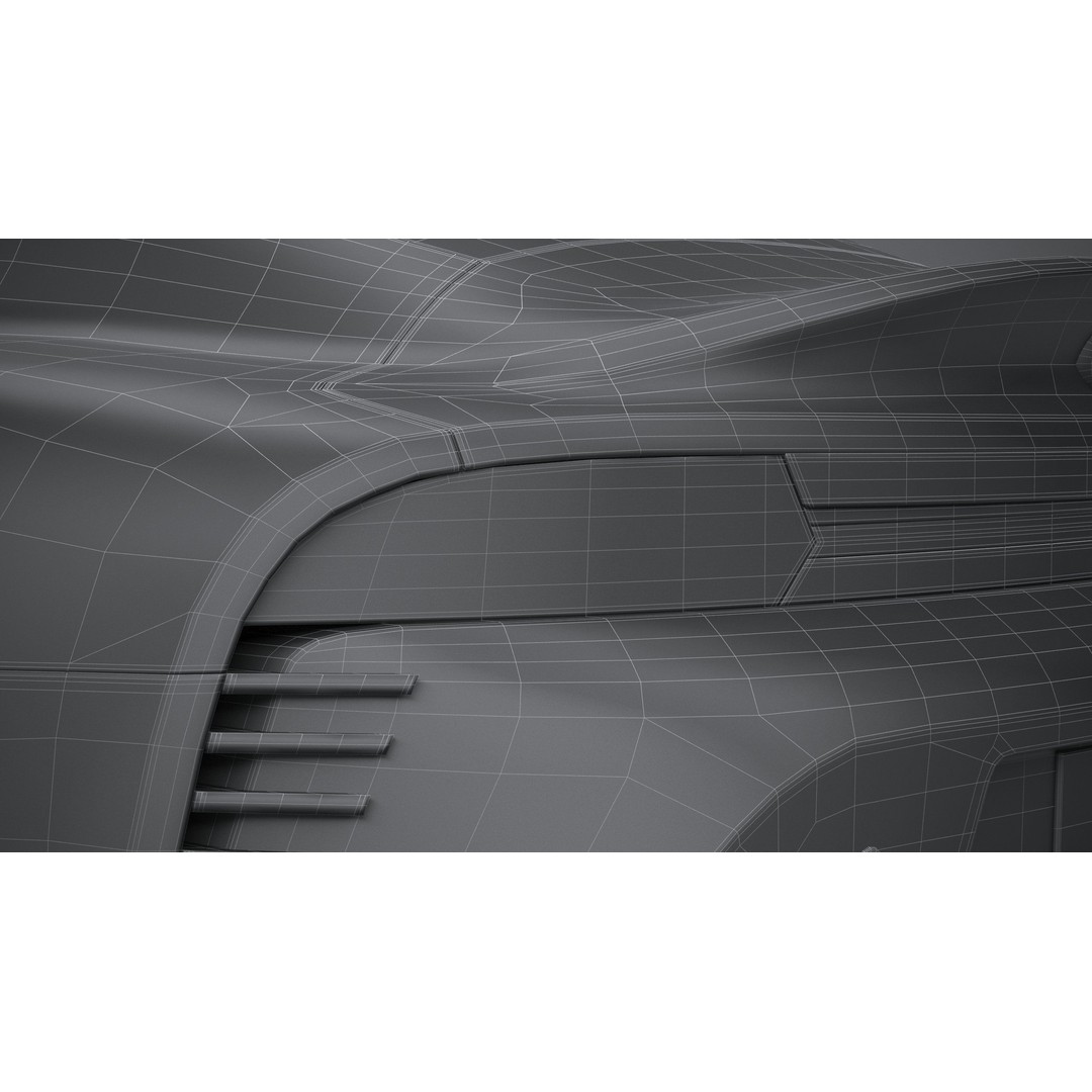 Sport Car 3D Model – Low Poly Game Asset, FBX & OBJ Formats - View 33