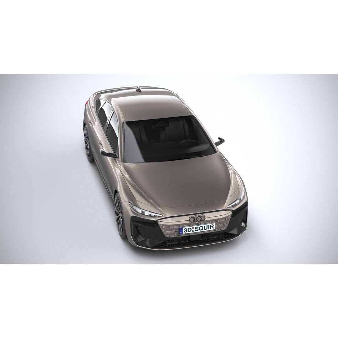 Audi A6 Sportback e-tron 2025 3D Model – High Poly Game Asset, FBX, OBJ - View 14