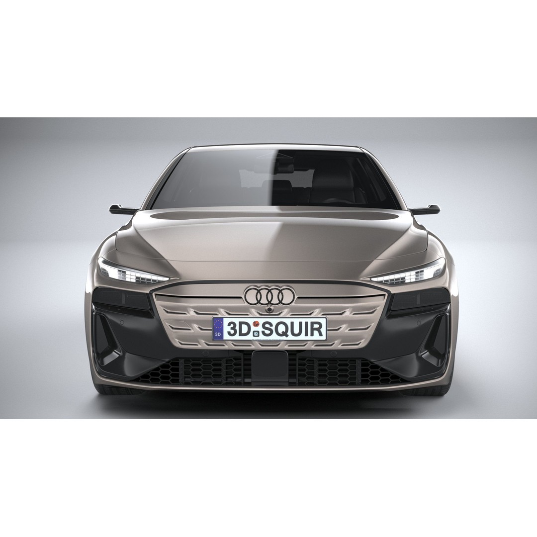 Audi A6 Sportback e-tron 2025 3D Model – High Poly Game Asset, FBX, OBJ - View 15