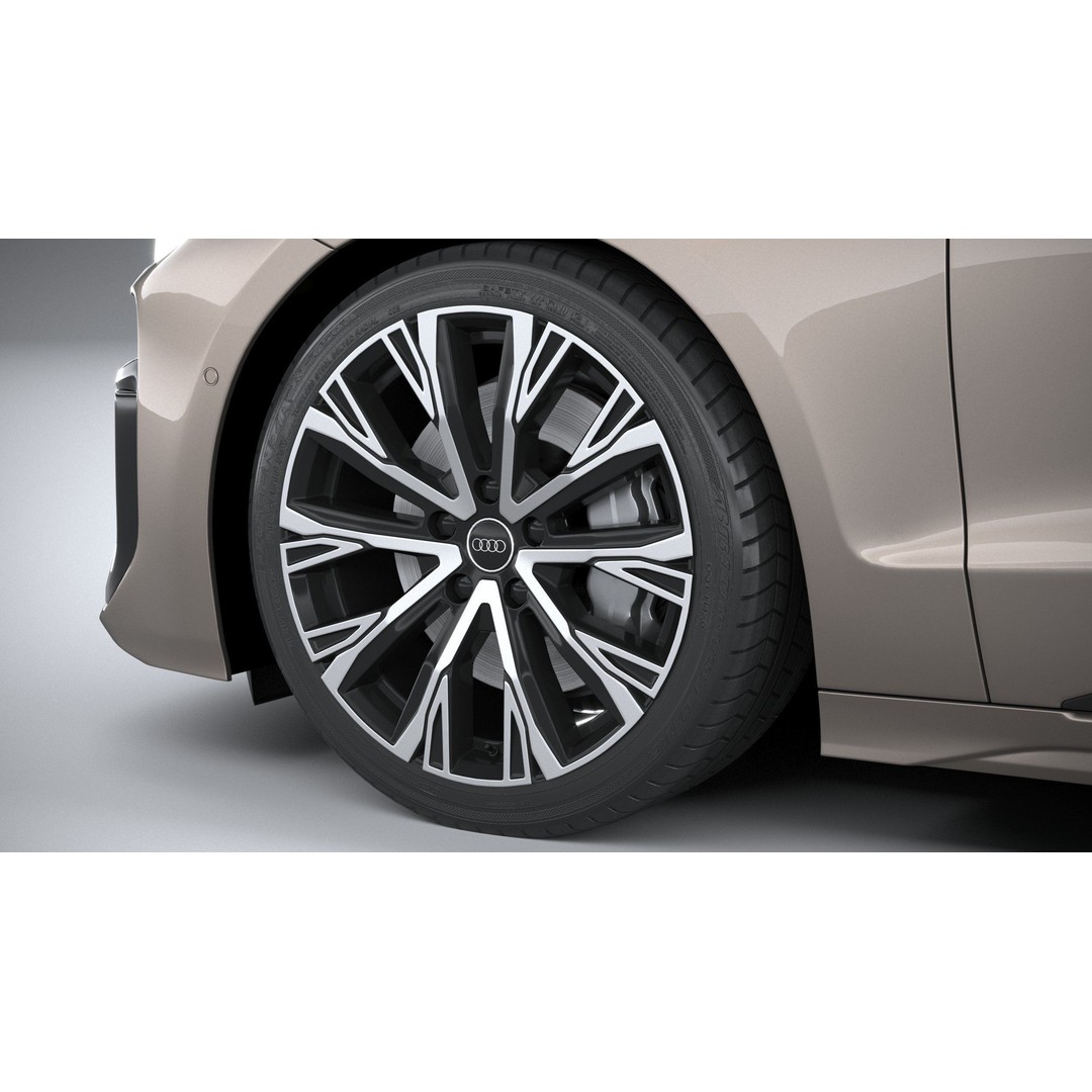 Audi A6 Sportback e-tron 2025 3D Model – High Poly Game Asset, FBX, OBJ - View 18