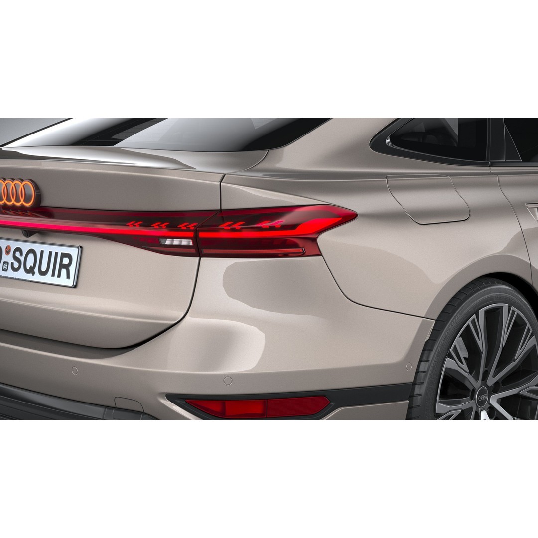 Audi A6 Sportback e-tron 2025 3D Model – High Poly Game Asset, FBX, OBJ - View 20