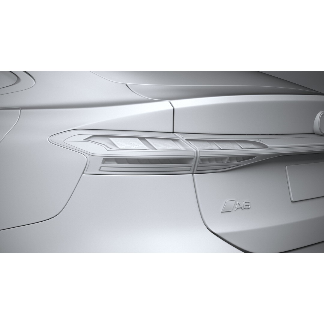 Audi A6 Sportback e-tron 2025 3D Model – High Poly Game Asset, FBX, OBJ - View 26