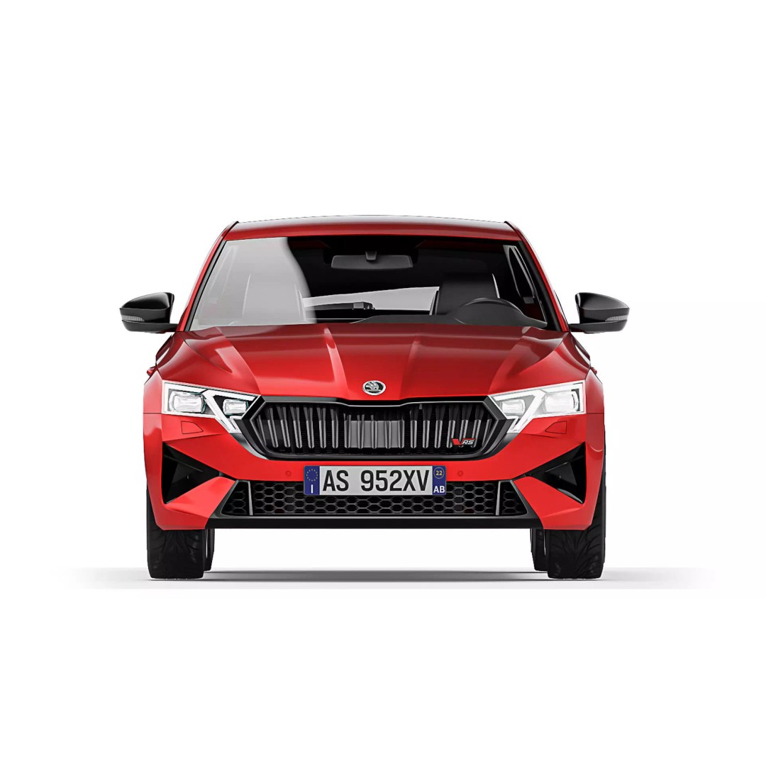 Skoda Octavia RS 2025 3D Model – Detailed Low Poly, Medium Poly, High Poly Formats - View 3