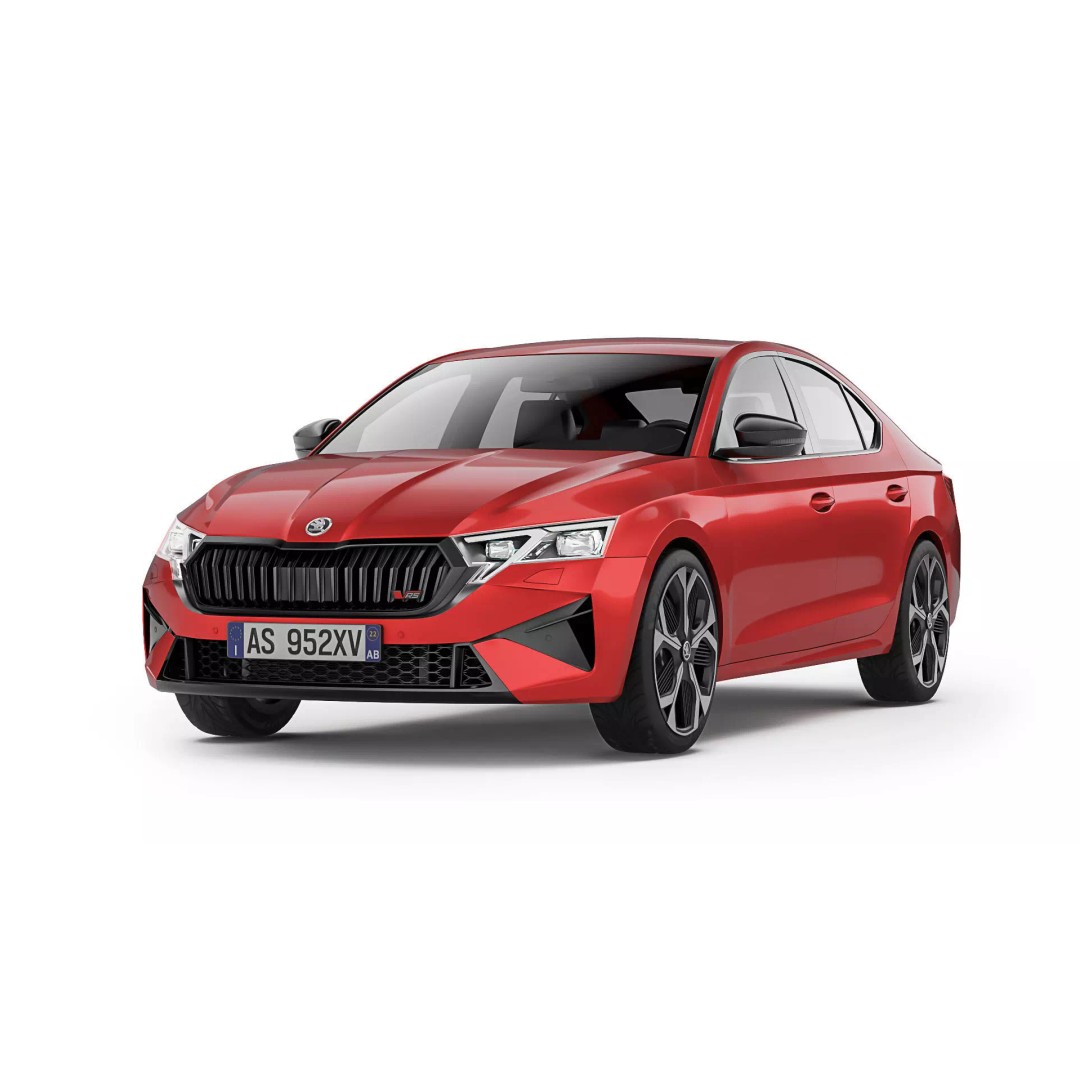 Skoda Octavia RS 2025 3D Model – Detailed Low Poly, Medium Poly, High Poly Formats - View 4
