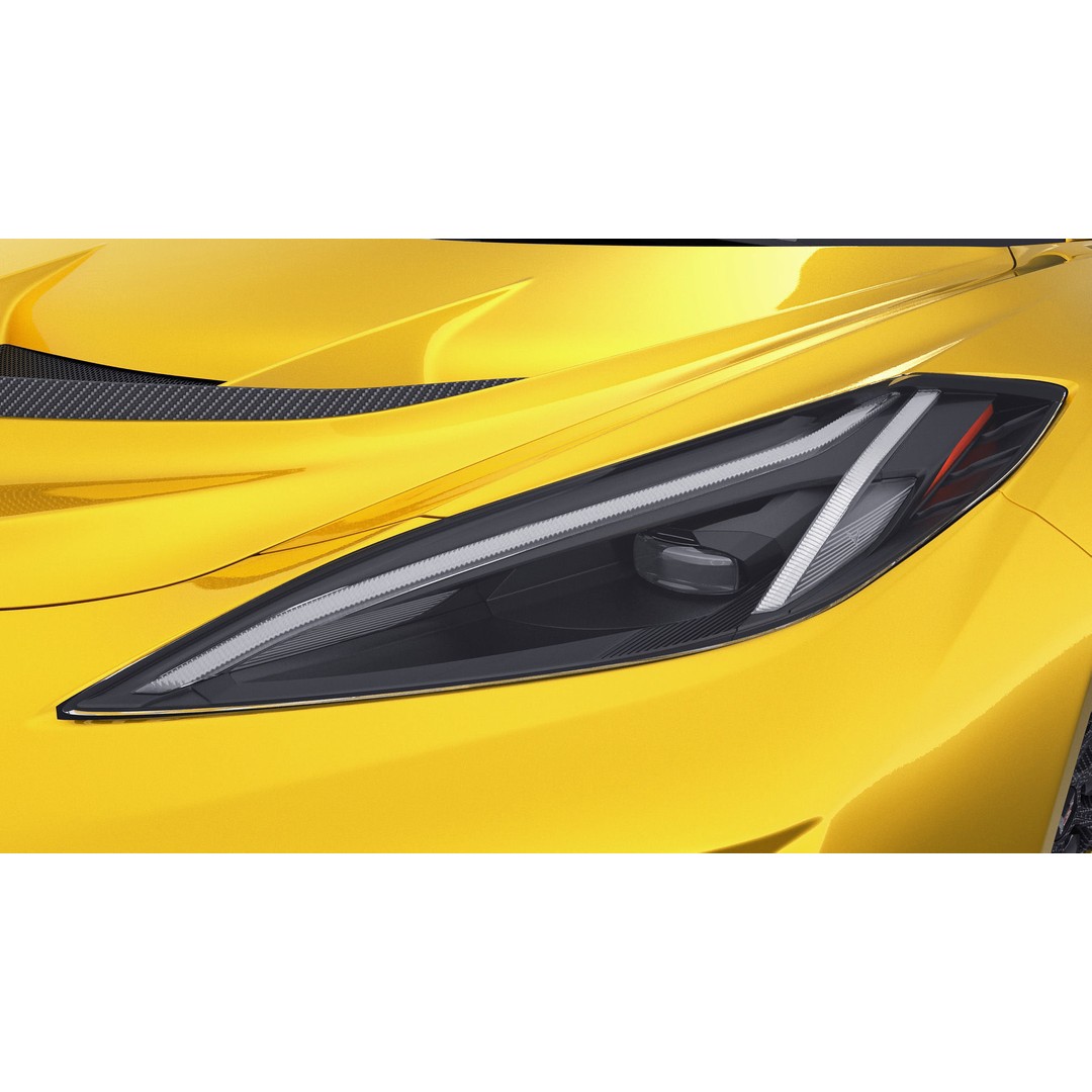 Corvette ZR1 Coupe C8 2025 3D Model – High Poly Sports Car, FBX, Blender - View 12