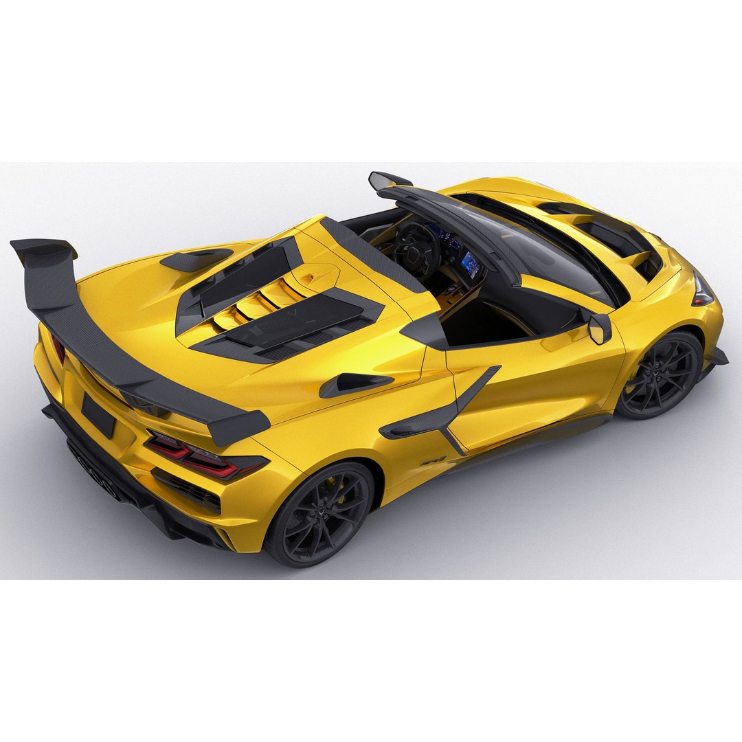 Corvette ZR1 Coupe C8 2025 3D Model – High Poly Sports Car, FBX, Blender - View 18