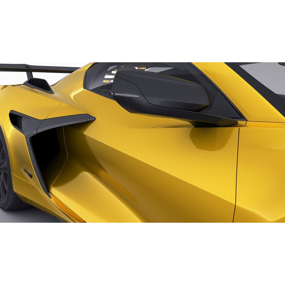 Corvette ZR1 Coupe C8 2025 3D Model – High Poly Sports Car, FBX, Blender - View 22