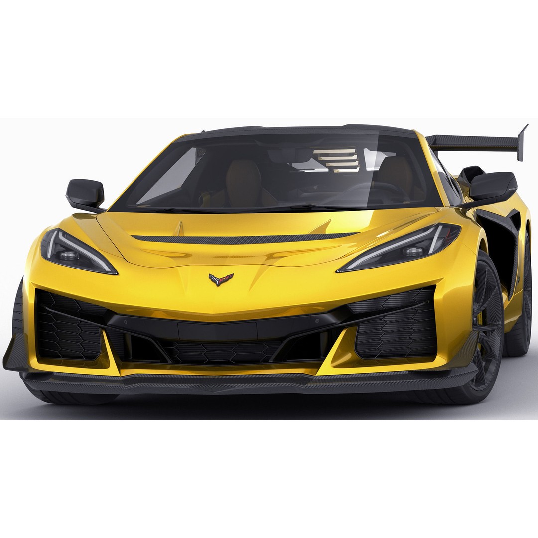 Corvette ZR1 Coupe C8 2025 3D Model – High Poly Sports Car, FBX, Blender - View 25