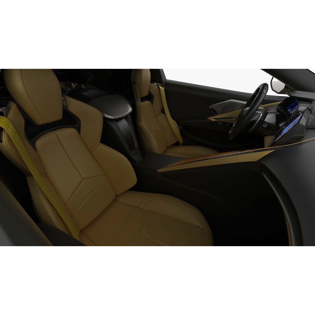 Corvette ZR1 Coupe C8 2025 3D Model – High Poly Sports Car, FBX, Blender - View 27
