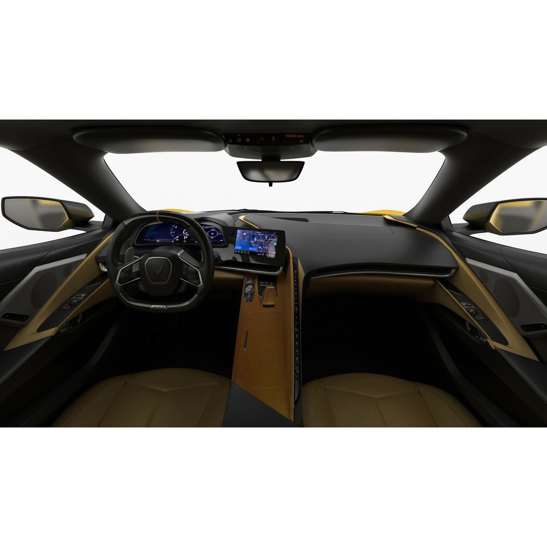 Corvette ZR1 Coupe C8 2025 3D Model – High Poly Sports Car, FBX, Blender - View 28