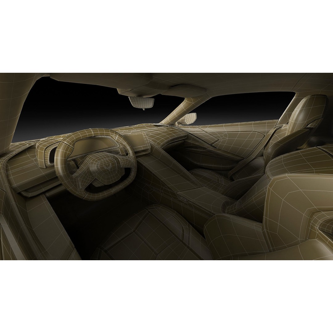 Corvette ZR1 Coupe C8 2025 3D Model – High Poly Sports Car, FBX, Blender - View 37