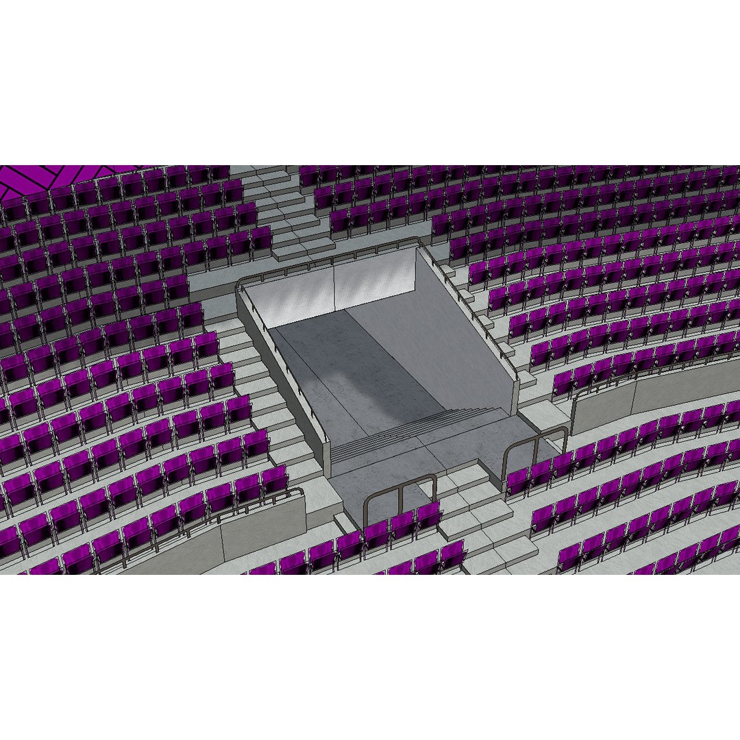 Southland Stadium 3D Model – 1920s Style Rugby Arena, FBX - View 10