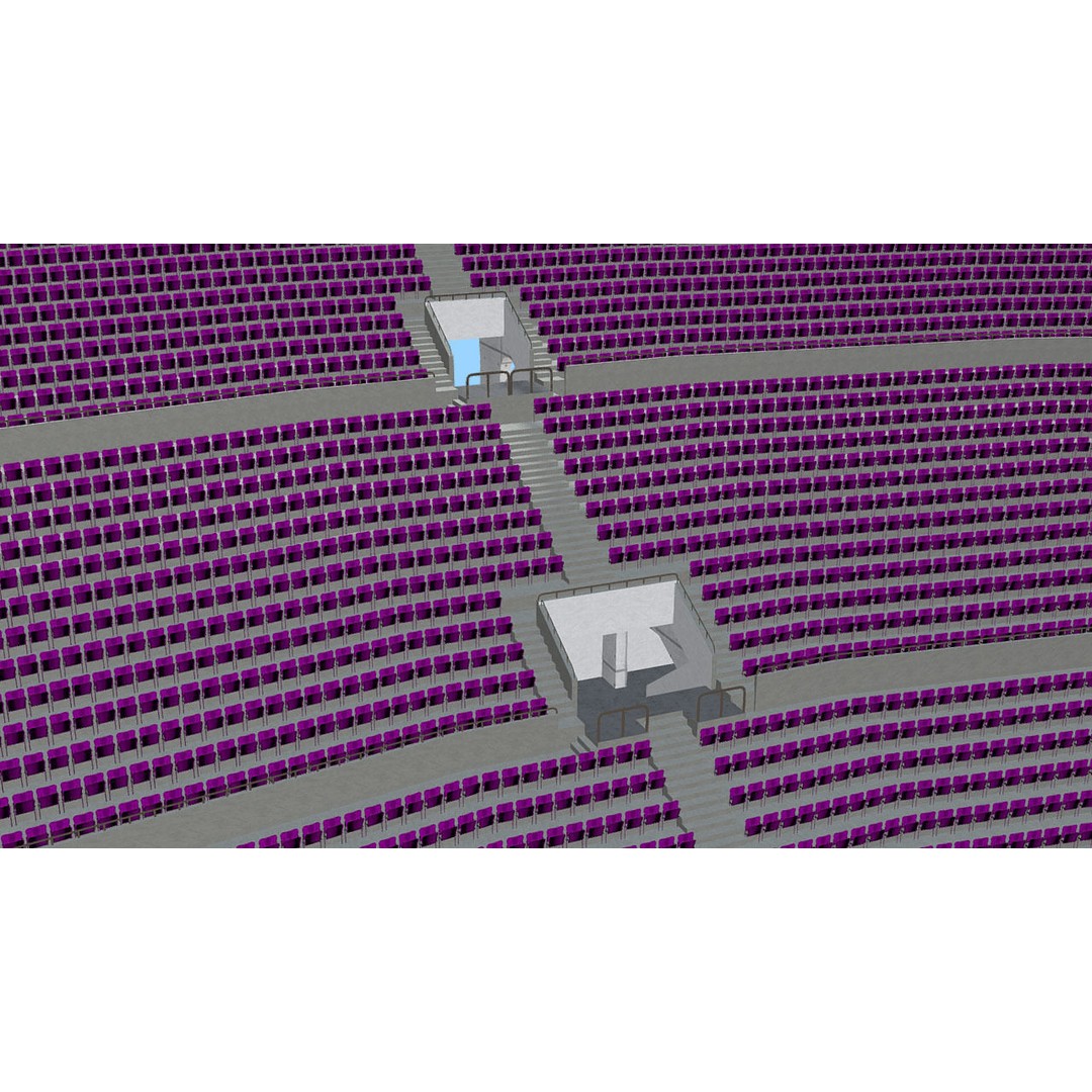 Southland Stadium 3D Model – 1920s Style Rugby Arena, FBX - View 11