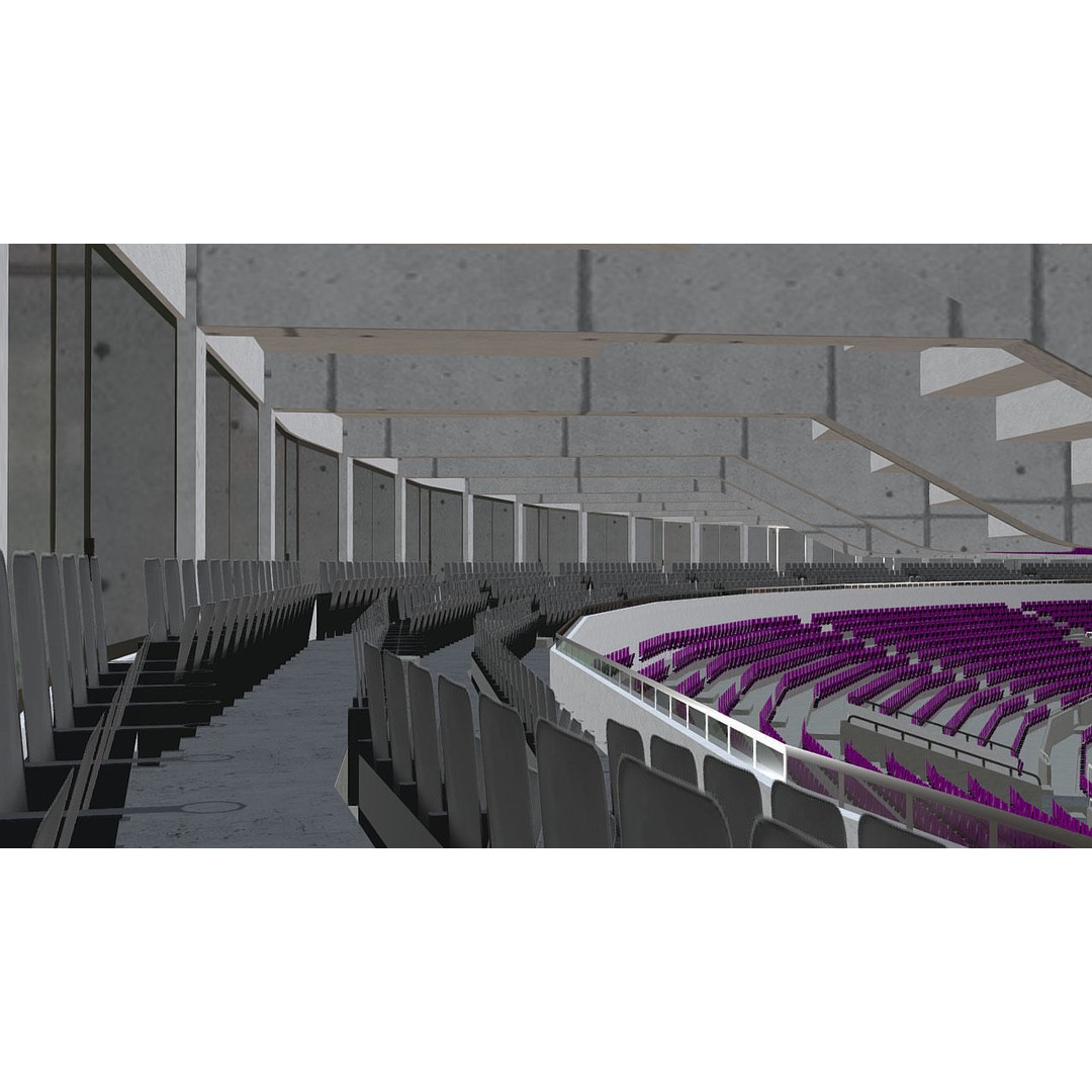 Southland Stadium 3D Model – 1920s Style Rugby Arena, FBX - View 13