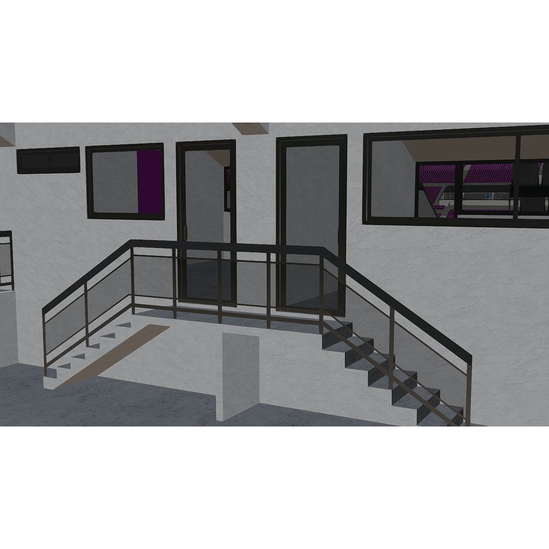 Southland Stadium 3D Model – 1920s Style Rugby Arena, FBX - View 17
