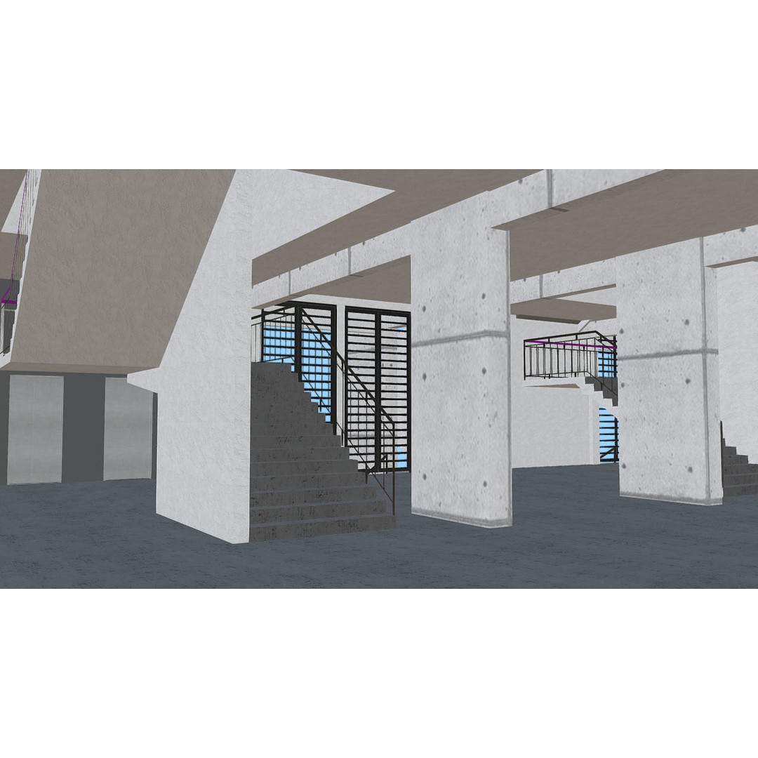 Southland Stadium 3D Model – 1920s Style Rugby Arena, FBX - View 19