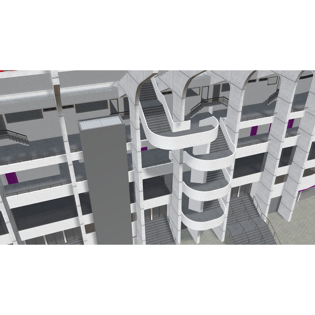 Southland Stadium 3D Model – 1920s Style Rugby Arena, FBX - View 20