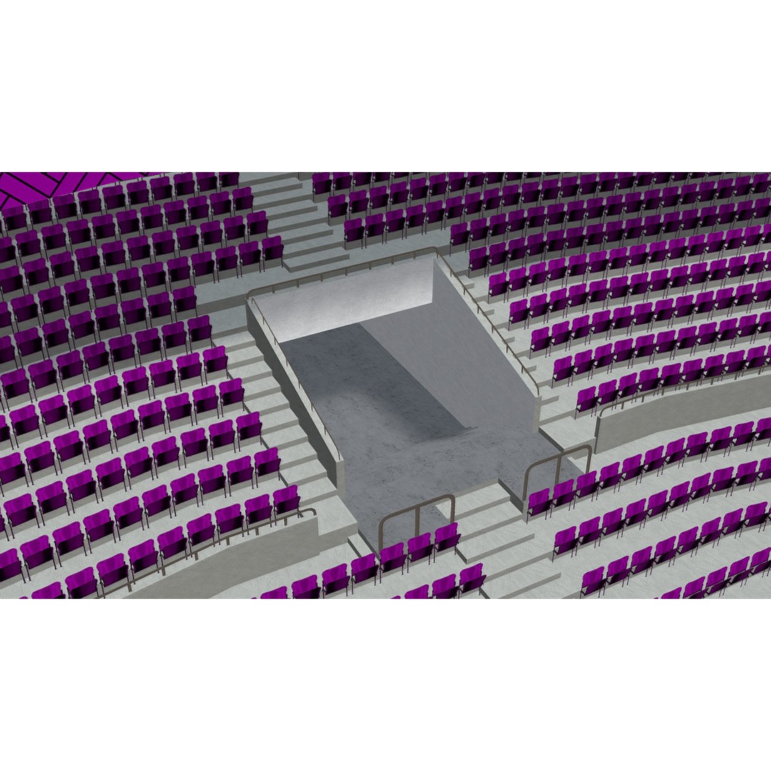 Southland Stadium 3D Model – 1920s Style Rugby Arena, FBX - View 9