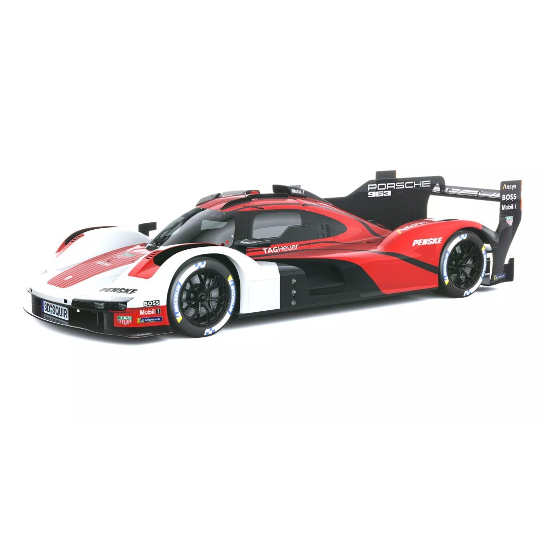 Porsche 963 LMDh Racecar 3D Model – High Poly Game Asset, FBX, OBJ - View 2