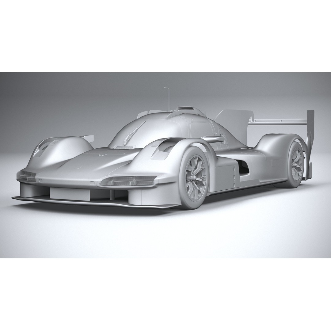 Porsche 963 LMDh Racecar 3D Model – High Poly Game Asset, FBX, OBJ - View 22