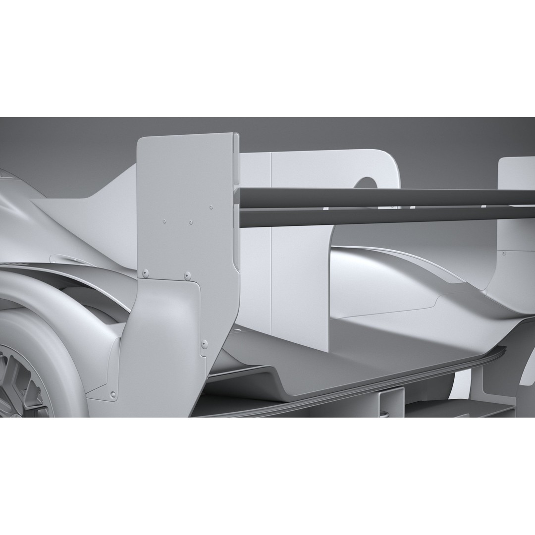 Porsche 963 LMDh Racecar 3D Model – High Poly Game Asset, FBX, OBJ - View 26