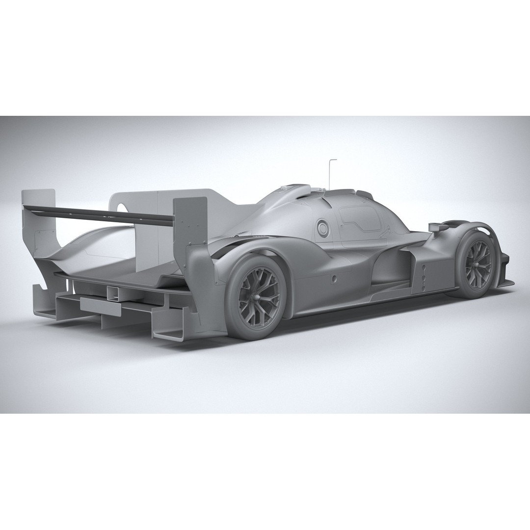 Porsche 963 LMDh Racecar 3D Model – High Poly Game Asset, FBX, OBJ - View 27