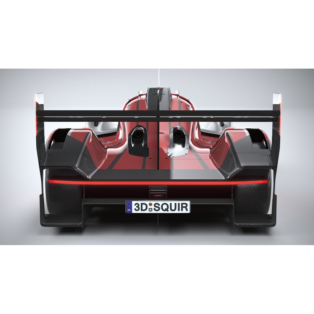 Porsche 963 LMDh Racecar 3D Model – High Poly Game Asset, FBX, OBJ - View 7