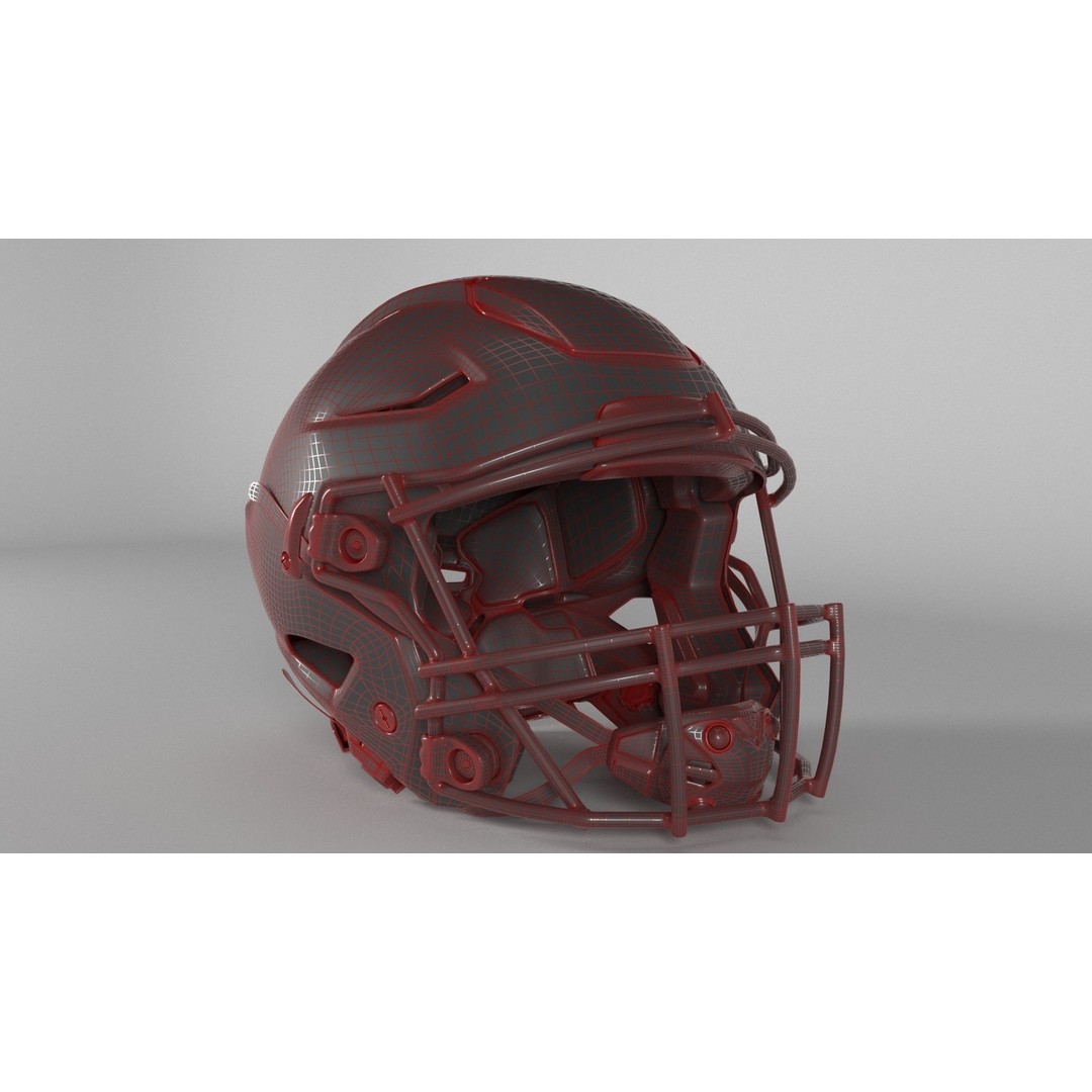 Baltimore Jaguars Helmet 3D Model – PBR Game Asset, FBX, OBJ