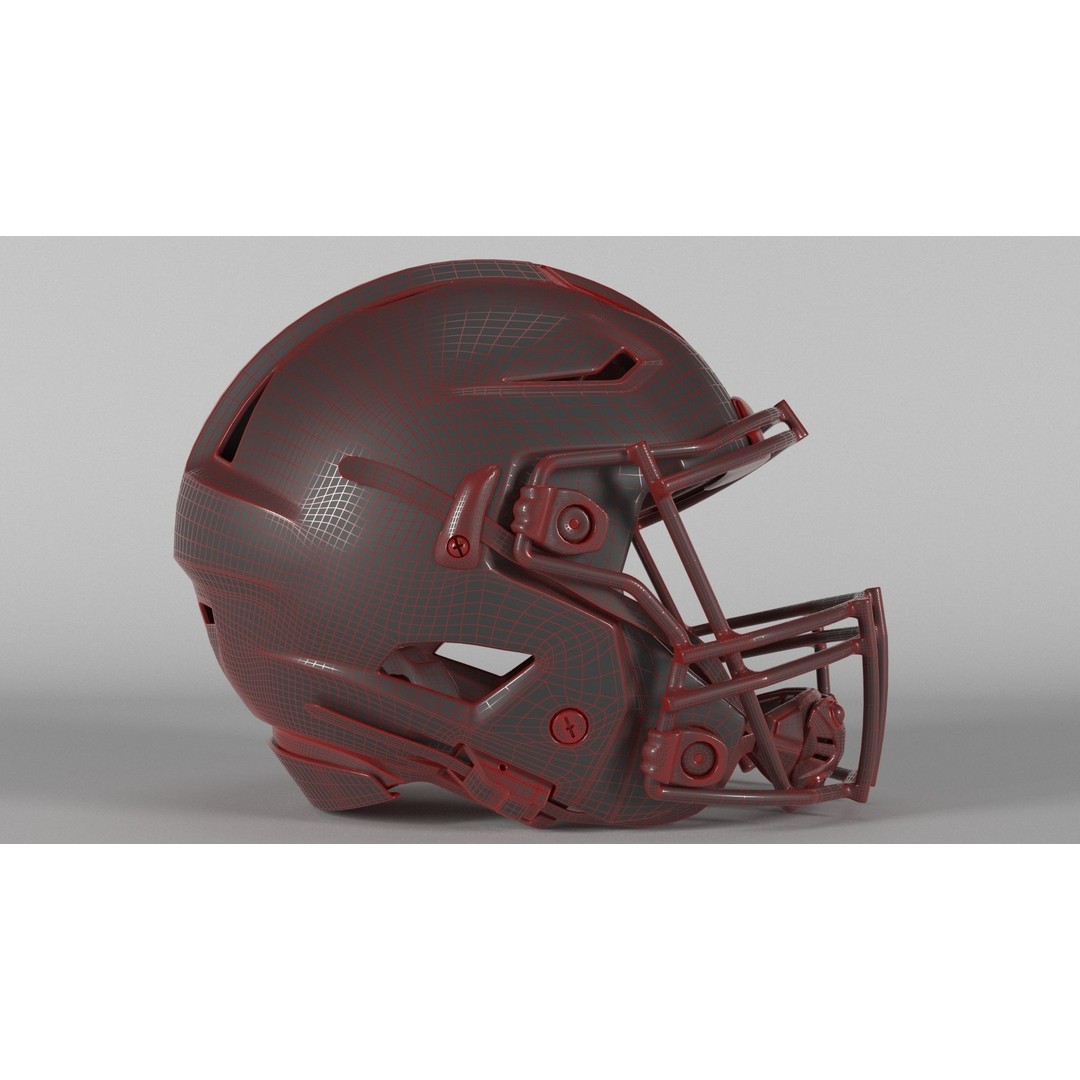 Baltimore Jaguars Helmet 3D Model – PBR Game Asset, FBX, OBJ - View 7
