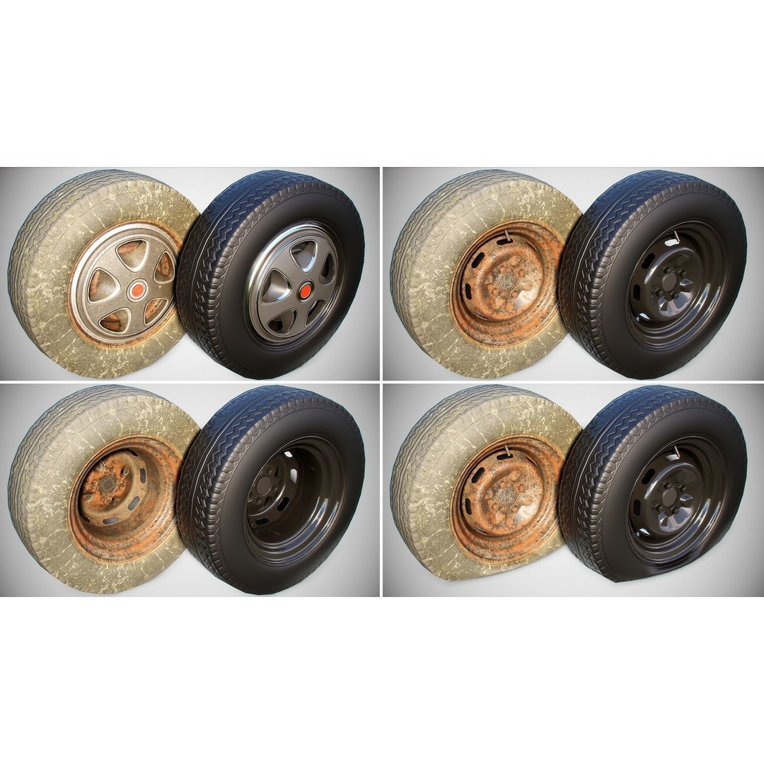 Classic Coupe Car 3D Model – Low Poly PBR Asset in 9 Color Variants - View 32