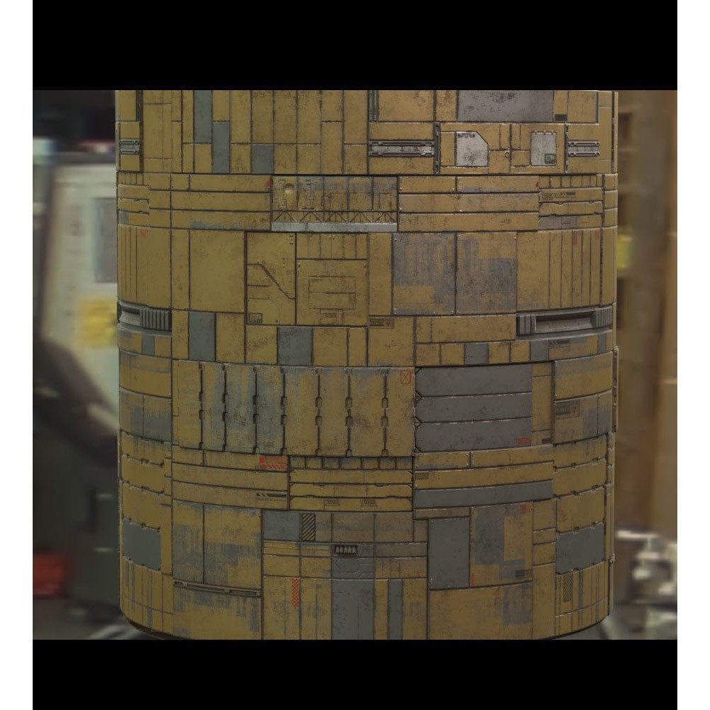 Sci-Fi Wall Panel Texture Set C – PBR Textures for Spaceships - View 6