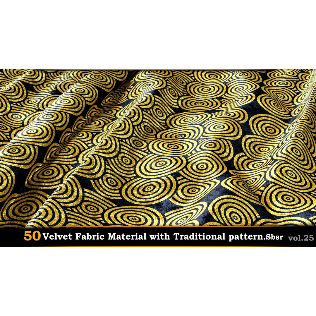 50 Velvet Fabric Materials – Traditional Pattern Textures for Fabric Design - View 20