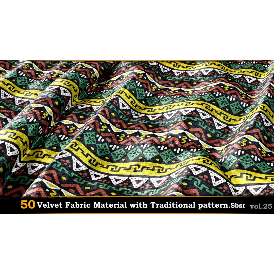 50 Velvet Fabric Materials – Traditional Pattern Textures for Fabric Design - View 35