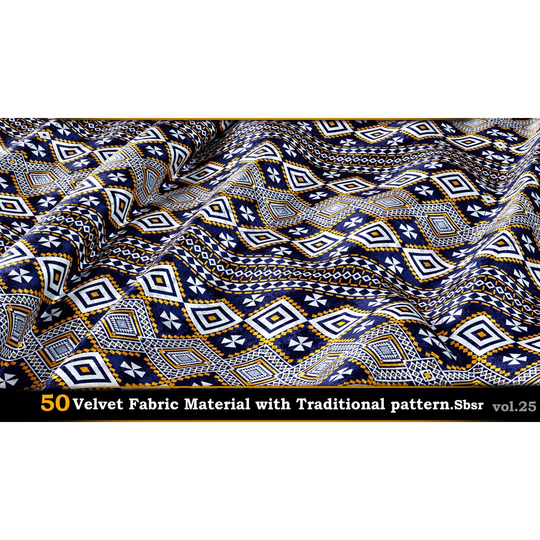 50 Velvet Fabric Materials – Traditional Pattern Textures for Fabric Design - View 42