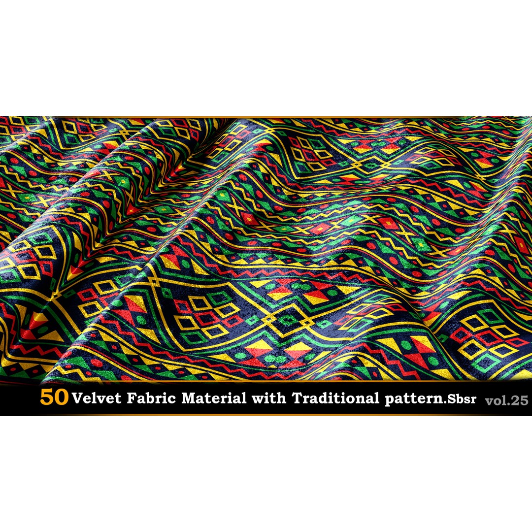 50 Velvet Fabric Materials – Traditional Pattern Textures for Fabric Design - View 43