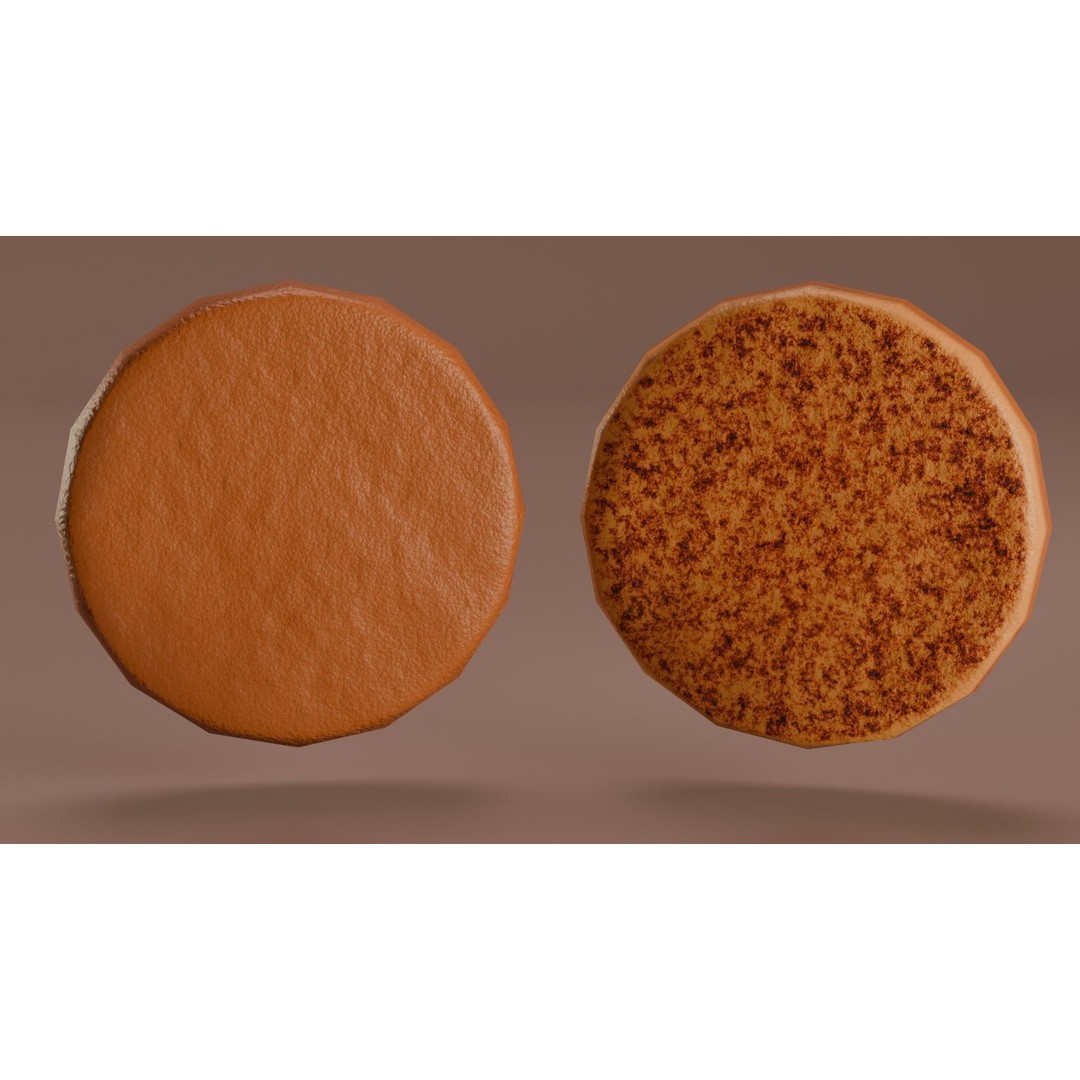 Hamburger 3D Model – Low Poly Game Ready Asset with PBR Textures - View 13