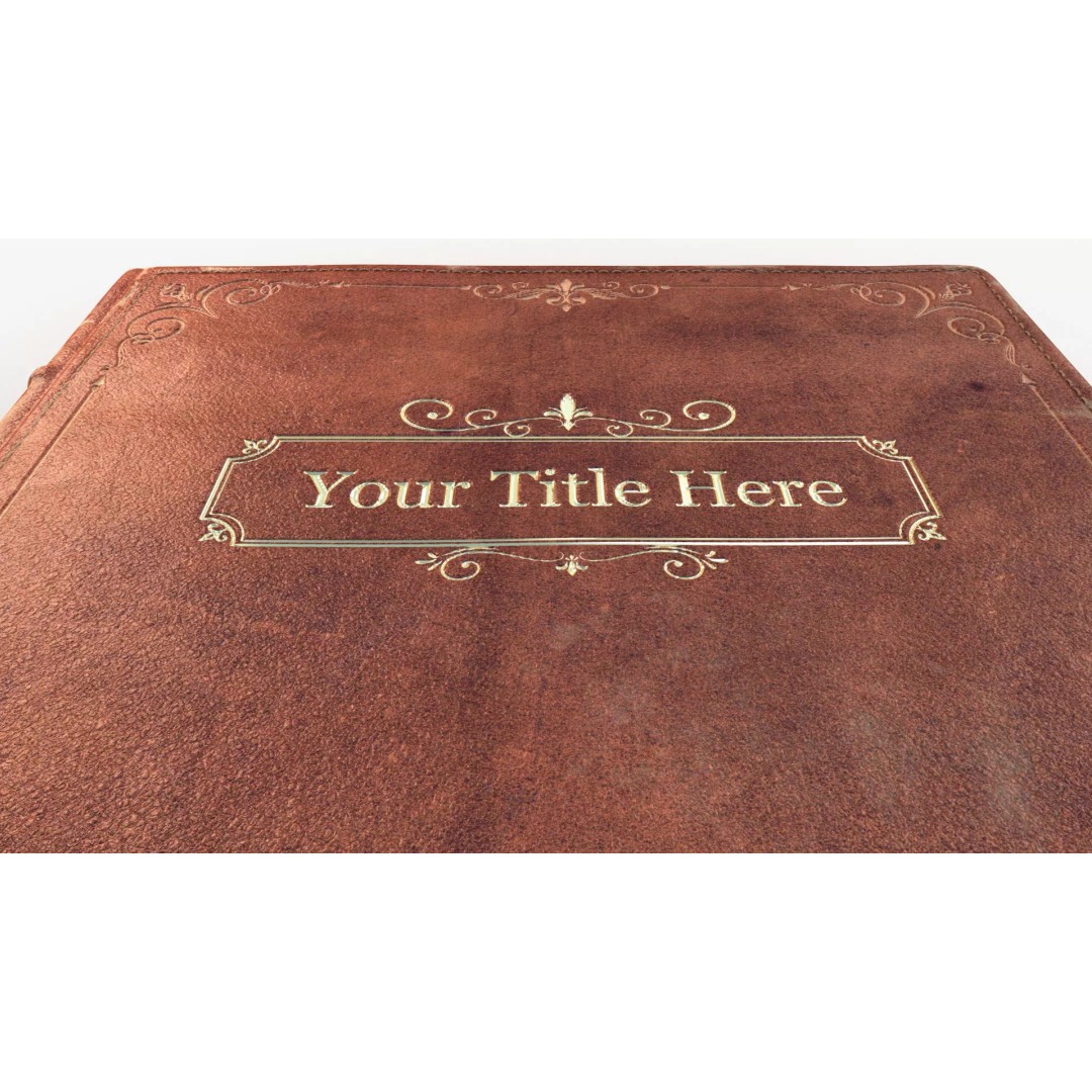 Old Book 3D Model – Rigged Animated Low Poly with PBR Textures - View 16