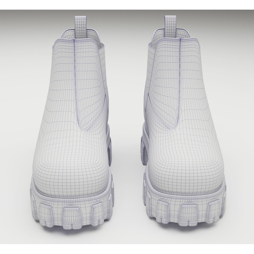 Chelsea Boots 3D Model – Low Poly Game Asset, FBX, PBR Textures - View 11