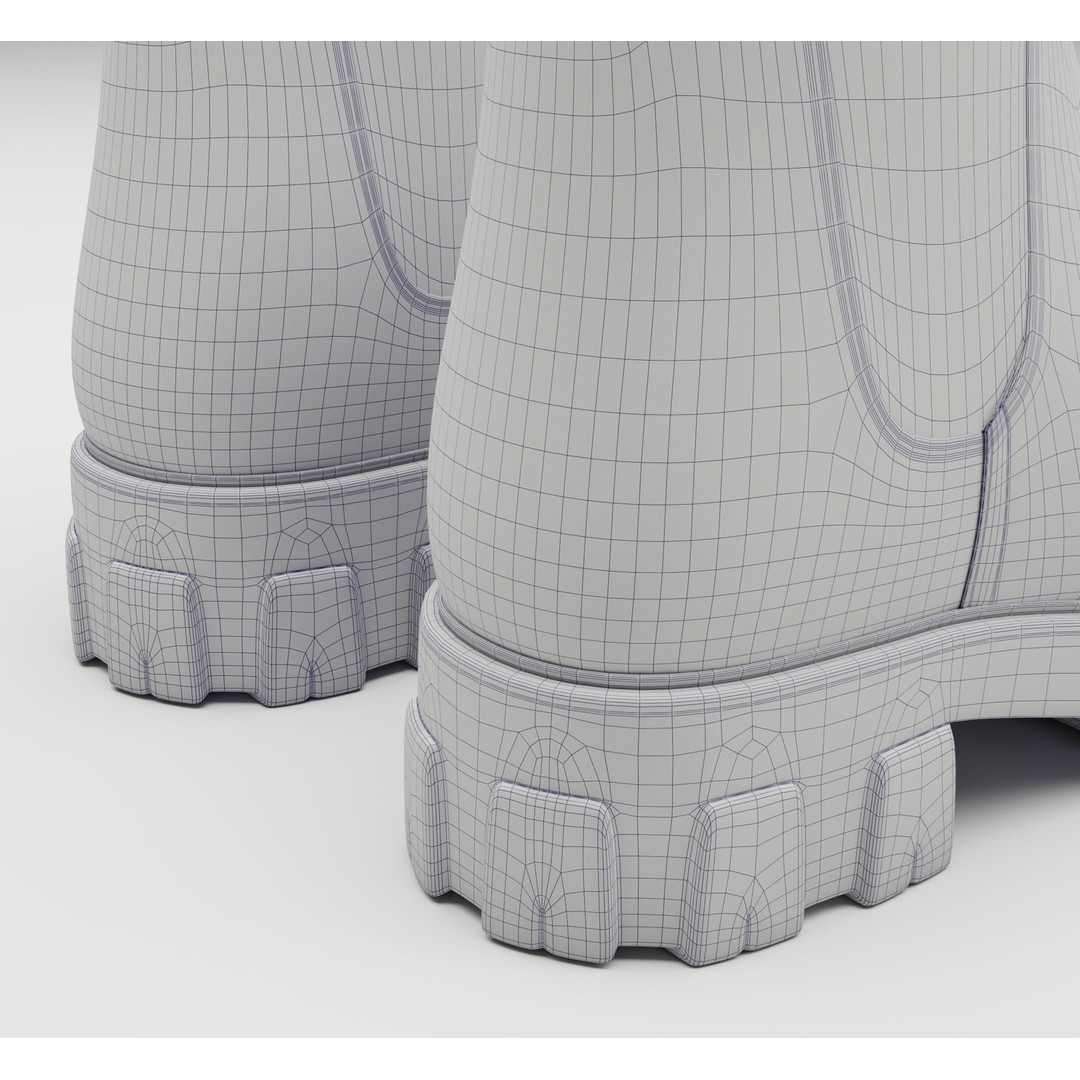 Chelsea Boots 3D Model – Low Poly Game Asset, FBX, PBR Textures - View 13
