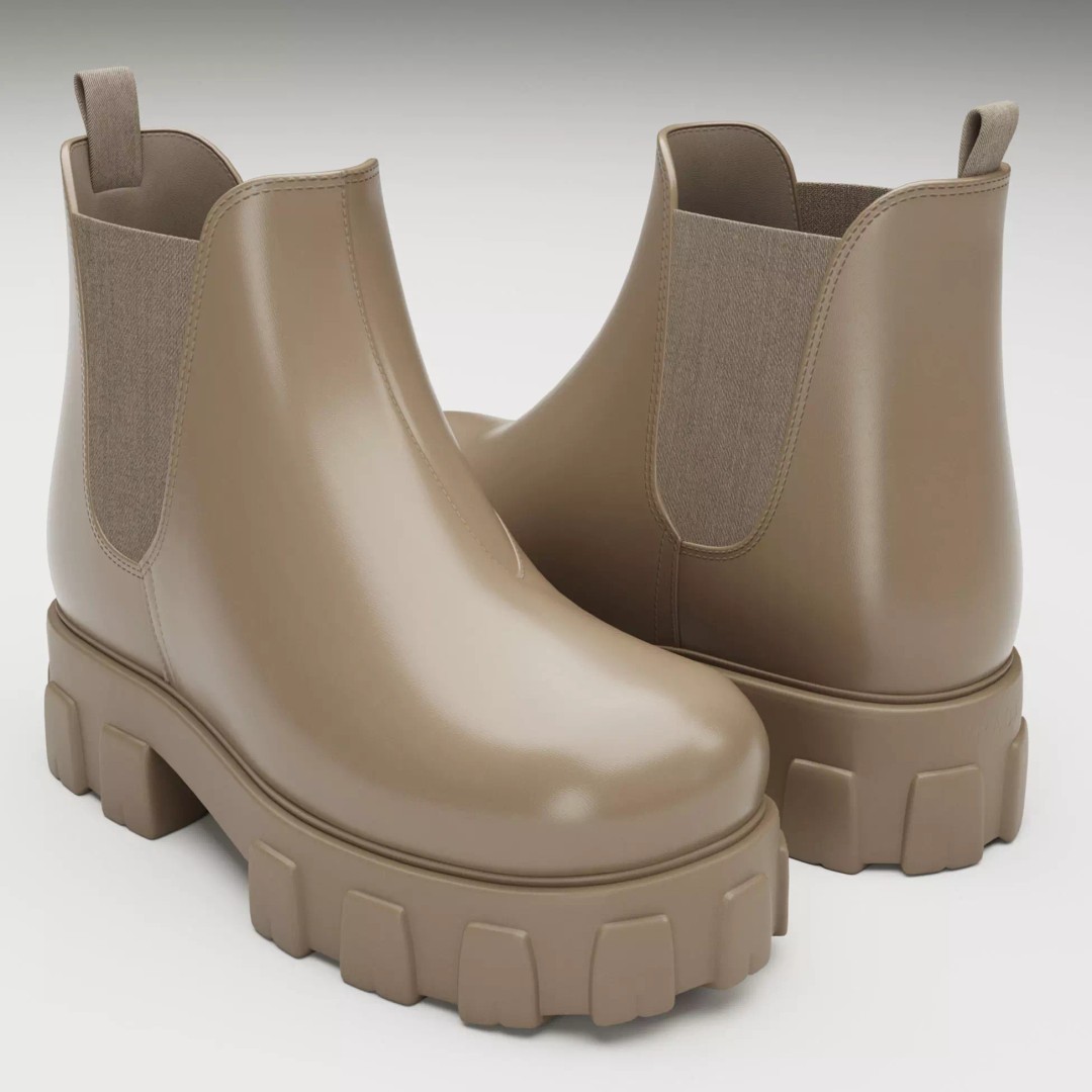 Chelsea Boots 3D Model – Low Poly Game Asset, FBX, PBR Textures - View 2