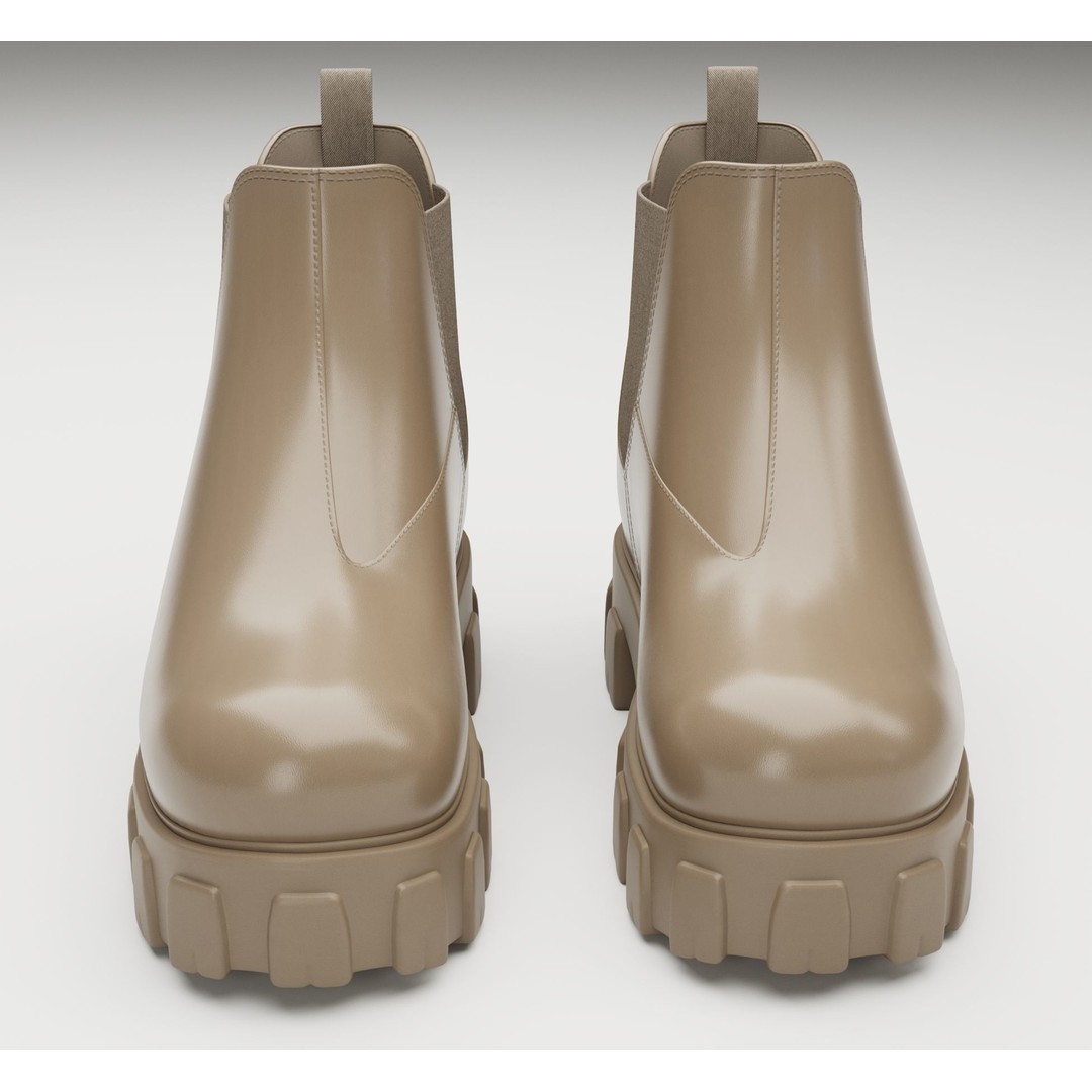 Chelsea Boots 3D Model – Low Poly Game Asset, FBX, PBR Textures - View 3