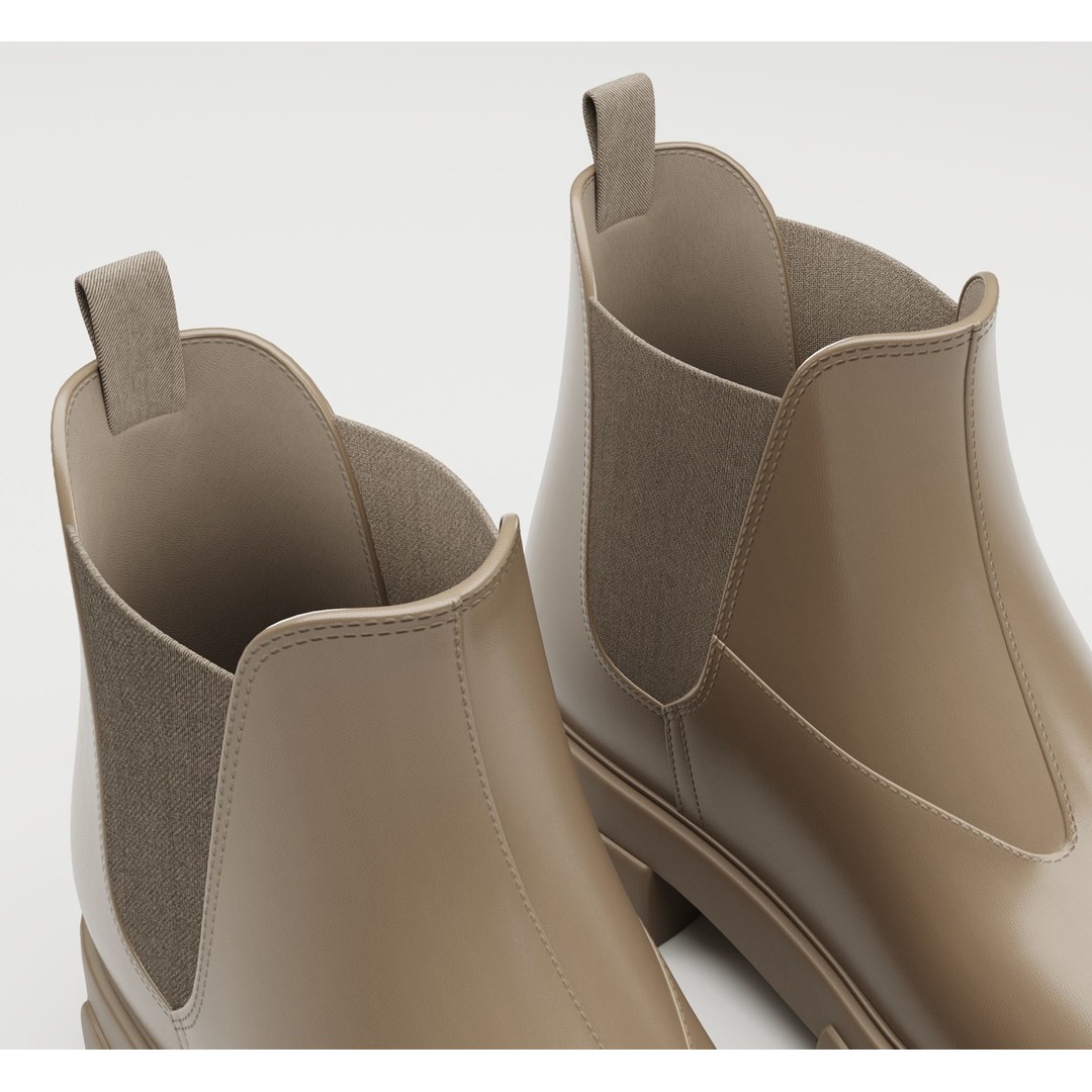 Chelsea Boots 3D Model – Low Poly Game Asset, FBX, PBR Textures - View 4